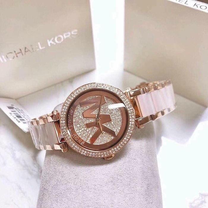 Jam Tangan Wanita Michael K0rs Mk6176 Stainless Acrylic Fullset