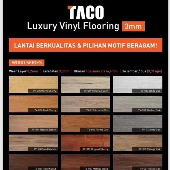 Vinyl Taco 3Mm / Lantai Vinyl / Vinyl Plank / Tacco Vinyl