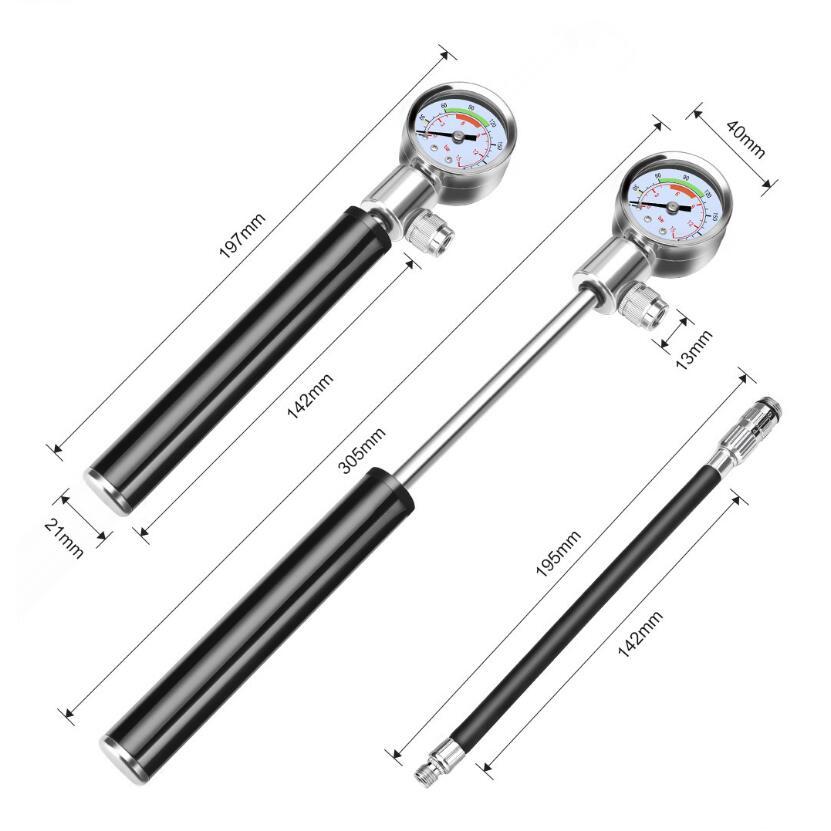 Portable Bicycle Pumps Mini Hand Pump Air Pump Ball Toy Tire Inflator Schrader Presta Valve MTB