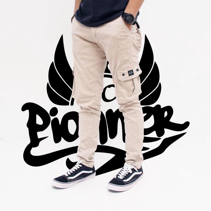 Celana Panjang Cargo Pria Dewasa Bahan American Drill