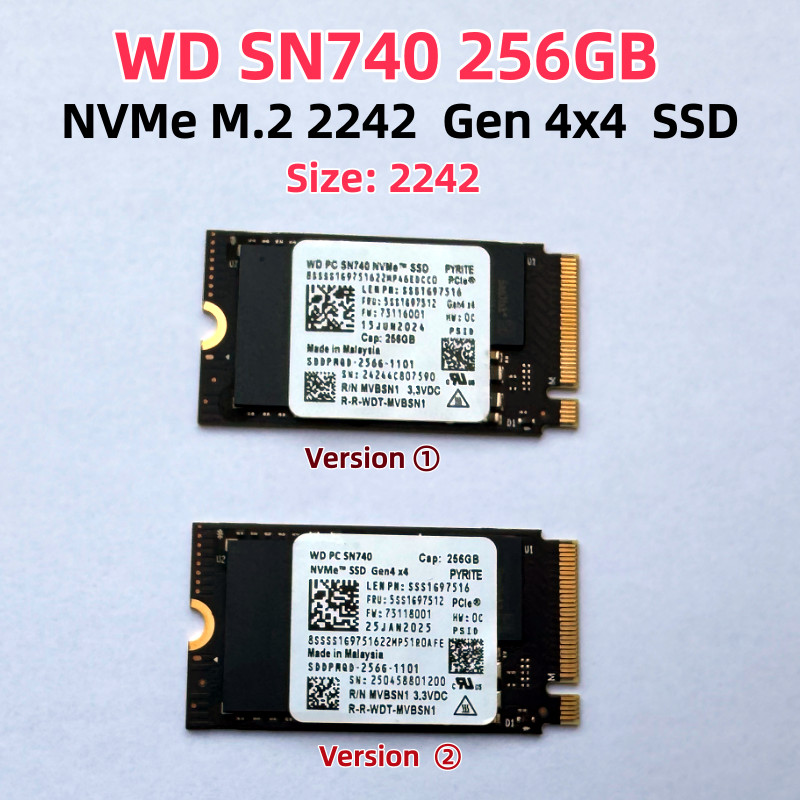 Samsung SSD PM991a 128GB 256GB M.2 NVME 2242 PCIE3.0 x4 / PM9C1a 256GB PCIE4.0 x4 &WD SN740 256GB