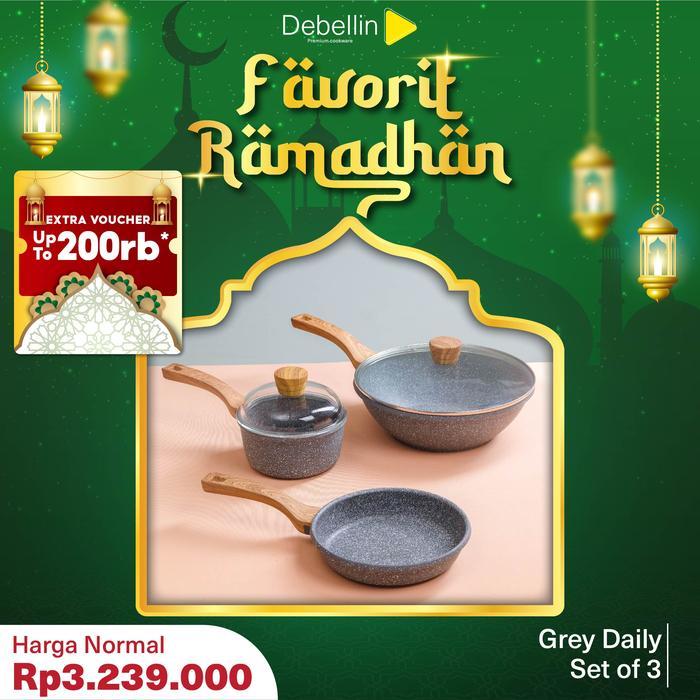 Debellin Premium Cookware Set - Daily Cookware Granite Package