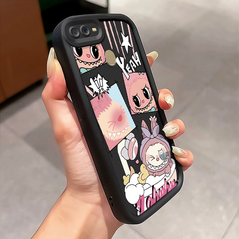 Casing Hp Untuk OPPO A7 OPPO A5s OPPO A12 OPPO A12S A11k Case Boneka pink mandi Kasing silikon Anti 