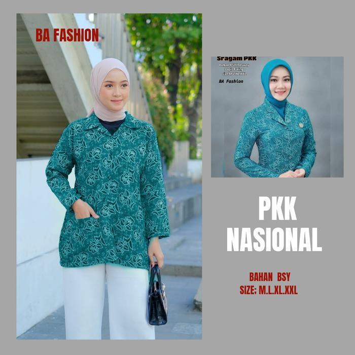 TERMURAH Baju wanita Seragam pkk nasional terbaru warna hijau TOSCA Blazer READY STOCK