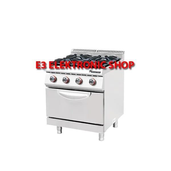 WIRASTAR CKB 700GO COMMERCIAL GAS 4 BURNER WITH OVEN - KOMPOR GAS OVEN