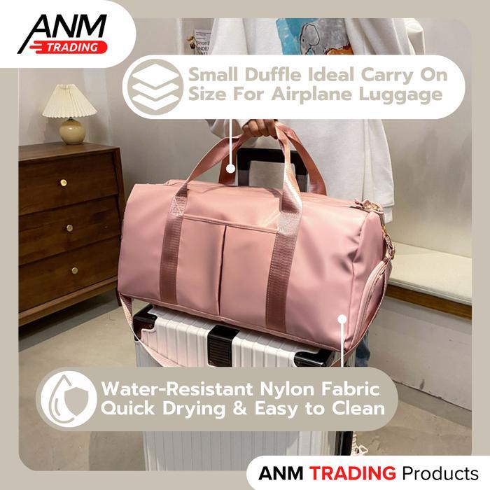 Tas Travel / Gym / Sport Bag Pria Wanita Unisex Canvas Duffel/Weekender Bag