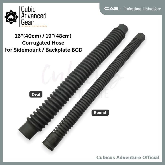 CAG BCD Inflator Corrugated Hose for Sidemount Backplate Wing Diving