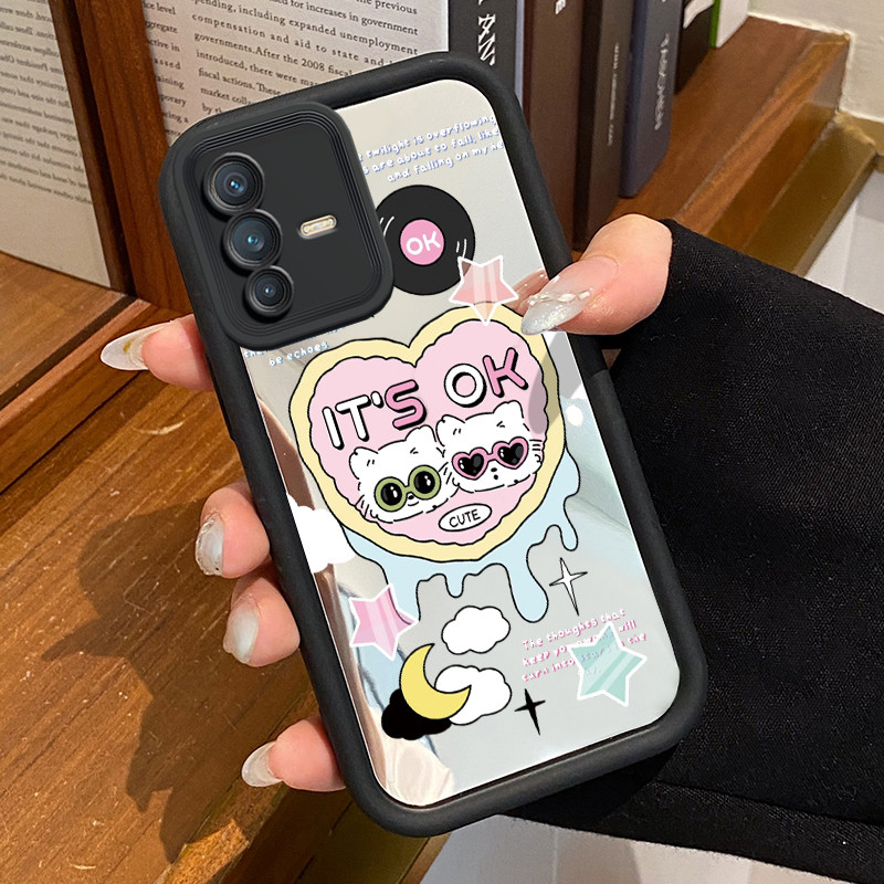 Casing Hp Untuk VIVO V23 5G V23i 5G V23E 4G V23E 5G Y75 4G Case Cute puppy couple Kasing silikon cer