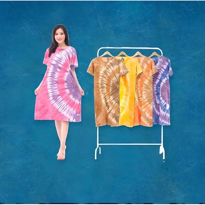 Paket Daster 5 Pcs 100Rb Daster Wanita Kekinian Motif Katun Dress Pendek Rayon Batik Non Busui Bumil