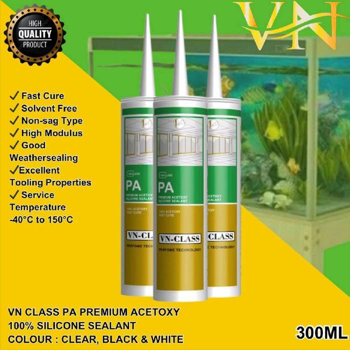 [] Lem Kaca/Aquarium/Wallpanel VN CLASS PA Silicone Sealant (Setara WACKER GP/PA)
