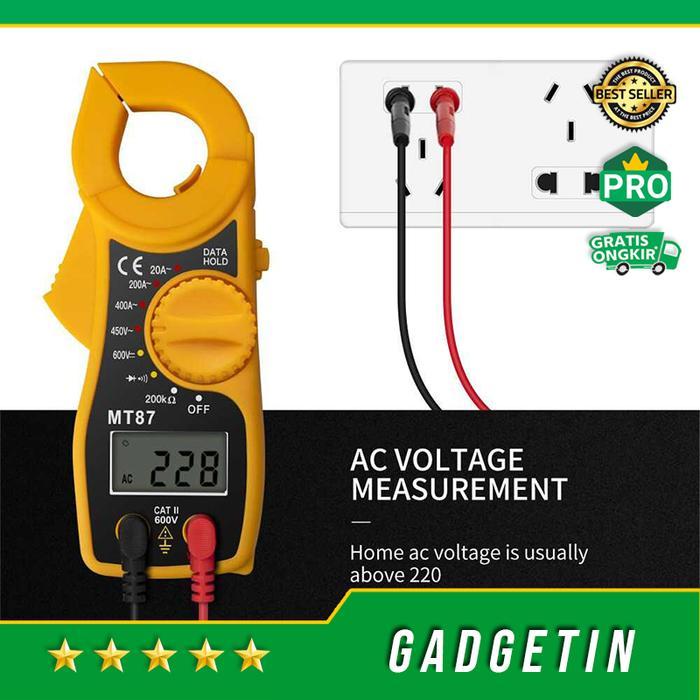 Diskon Tang Ampere Digital Mini Clamp Multi Tester Tang Amperemeter Digital