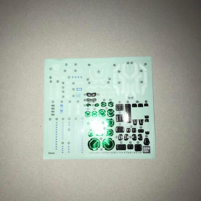 RG OO Qant Gundam Part Sticker Decal Unit