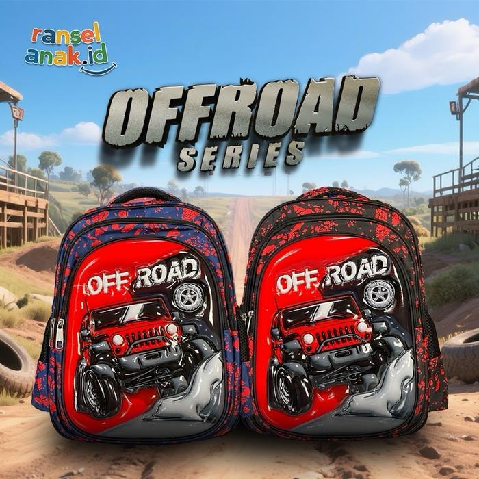 [RA.ID] Tas Ransel Timbul 3D Import Mobil Jeep OffRoad Tas Anak Laki-Laki Tahan Air
