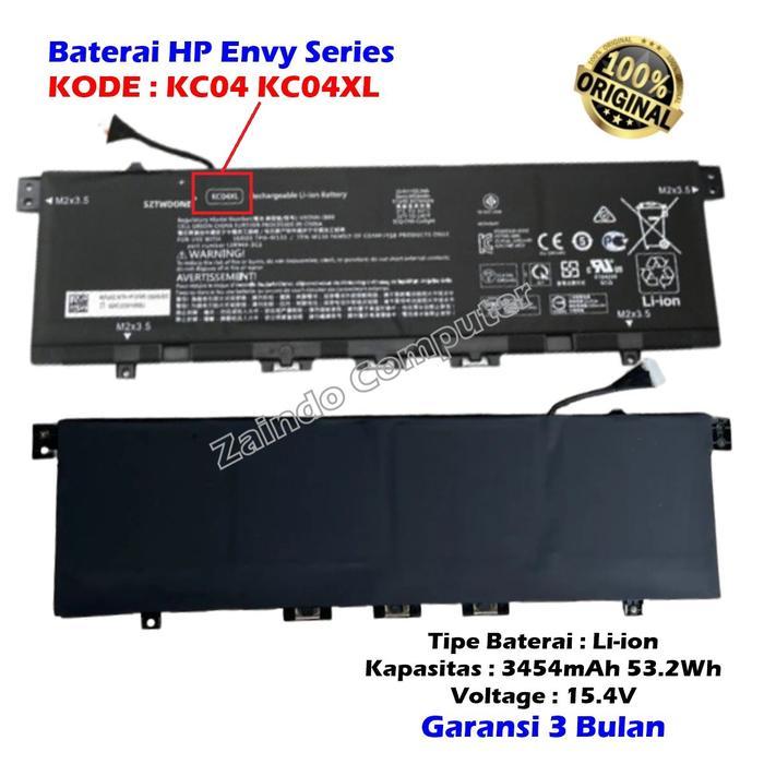 SALE ORIGINAL BATERAI HP ENVY KC04XL X360 13-AG Envy X360 13-AR Envy 13-AH-TX Envy 13-AH-TU HP Envy