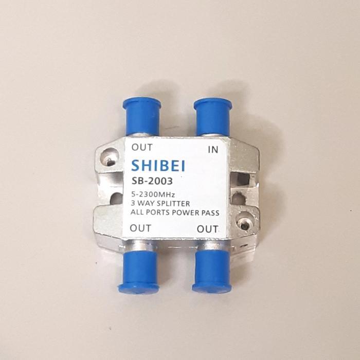 SPLITTER ANTENA TV SHIBEI SB-2003 3 WAY SPLITTER