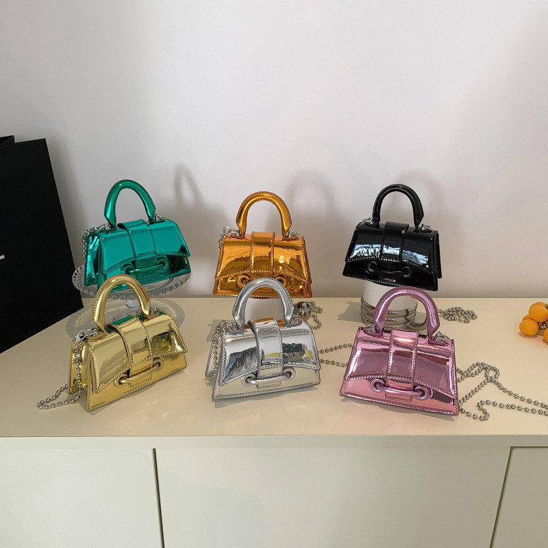 Bright Fashionable Mother Kids Bags for Girl Crossbody Bag Accessories Bag Lipstick Bags Women Bags