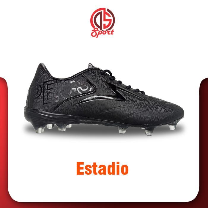 Spotec Footwear - Sepatu Bola Specs Estadio Hitam Polos Alat Boots Sepatu Bola Sepatu Bola