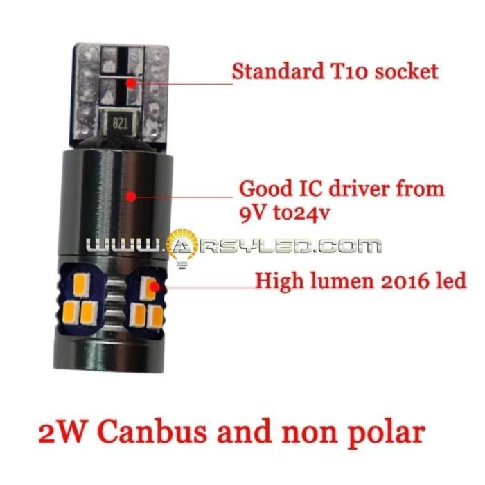 Arsyled Mobil Paling Terang Senja T10 Atomic Canbus Extrime Bright Car Lampu