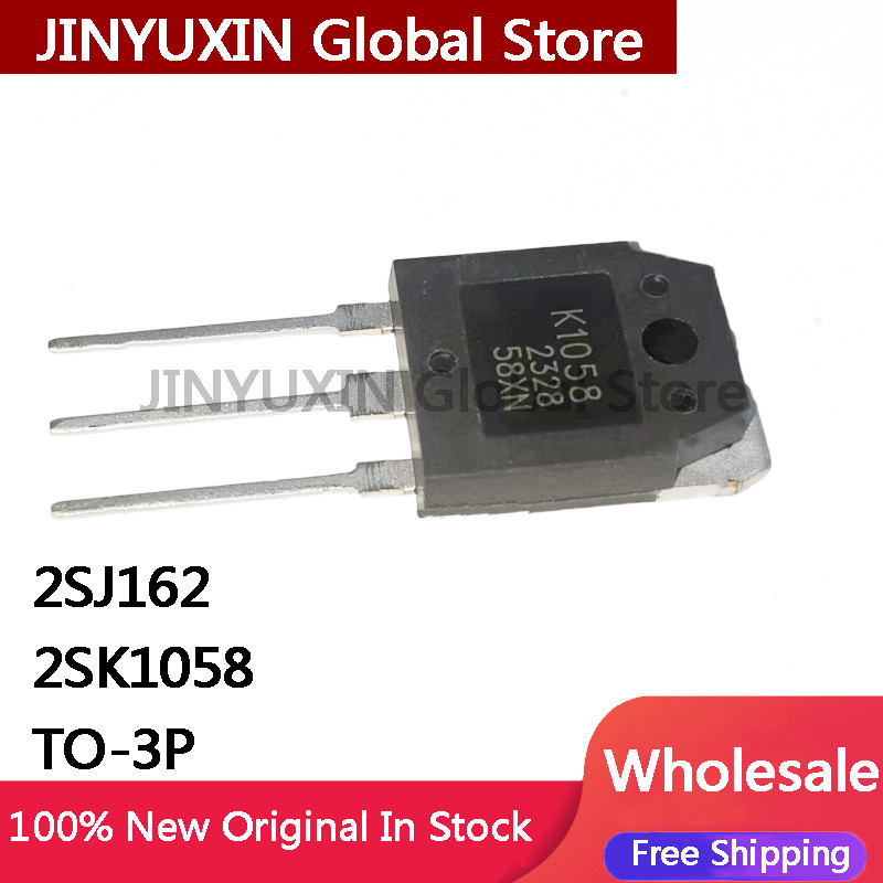 5Pcs 2SJ162 J162 2SK1058 K1058 TO-3P Audio Transistor IC In Stock Wholesale