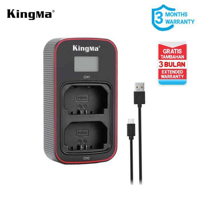 Kingma Dual Charger Sony Np-Fz100 Quick Charge - Lcd Display