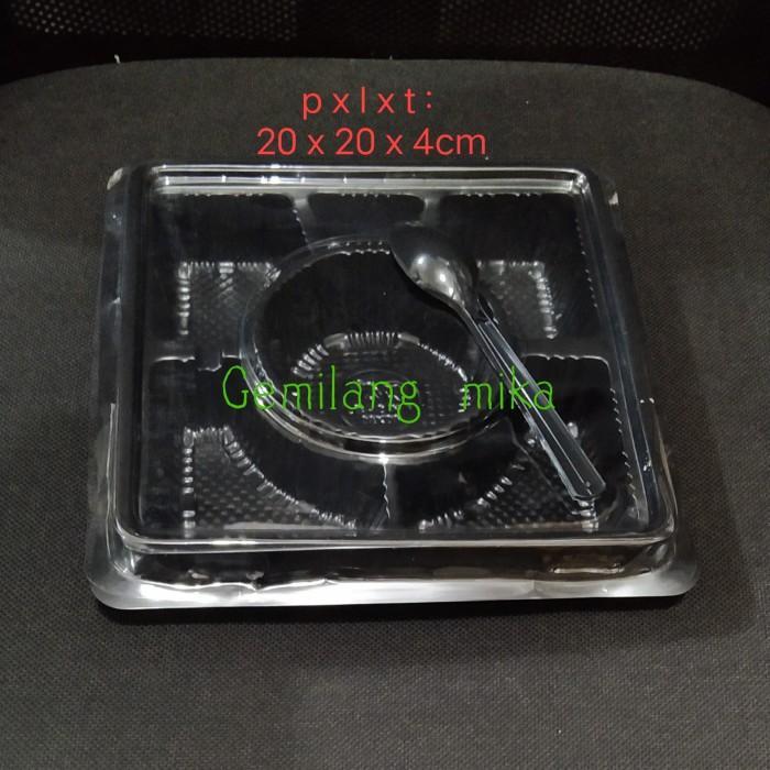 mika bento kotak sekat 6 + sendok 2in1
