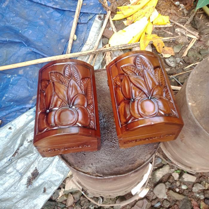 Kotak ukir kayu jati kotak serbaguna jati costum