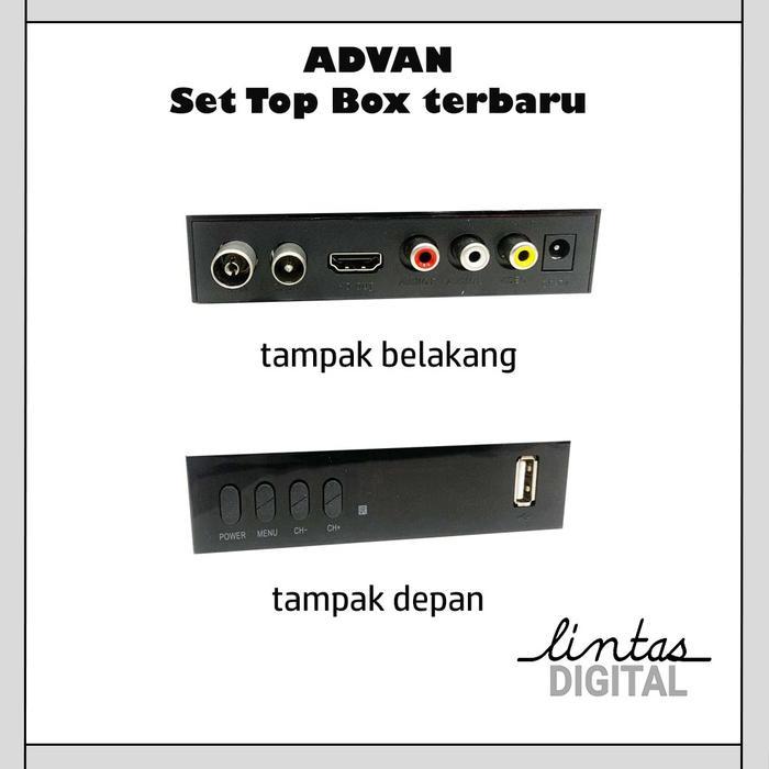 Advan Digipro Dvbt2 Dvb-10Kk Kominfo 1080P Set Top Box Stb Digital Tv Terbaik