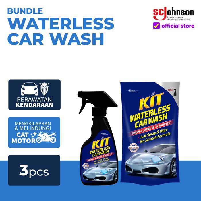 Kit Bundle Waterless Car Wash - Kit Waterless Car Wash Pump 500 Ml & Kit Waterless Car Wash Pouch