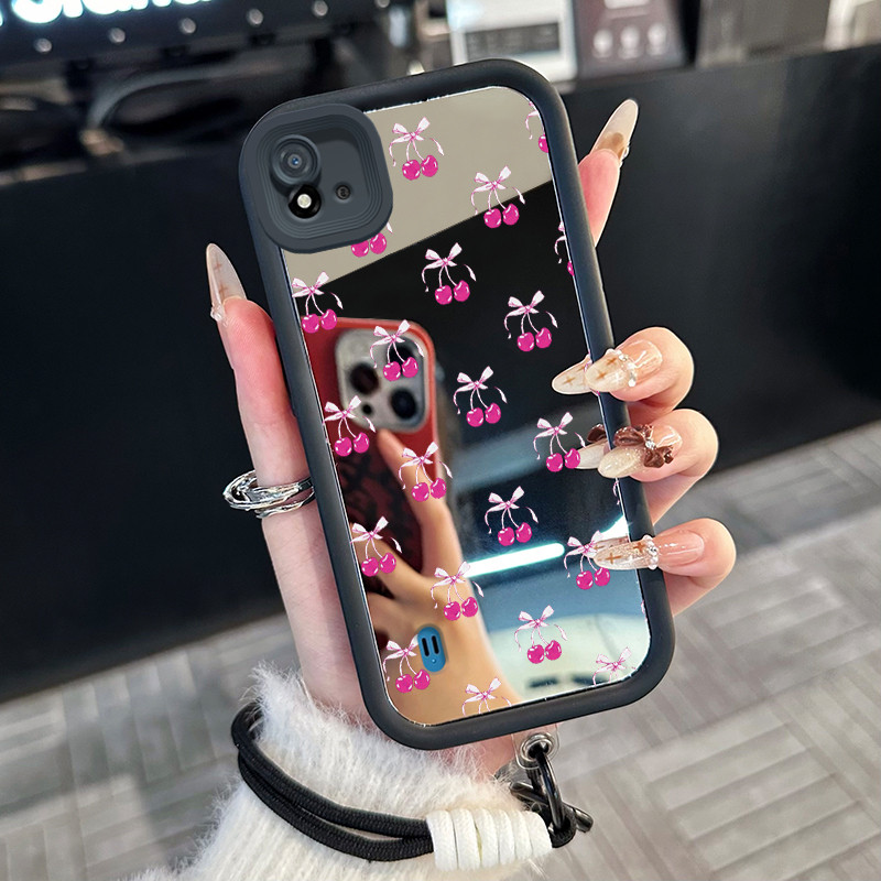 Casing Hp untuk Realme C20 C20A C11 2021 C11 2020 Case Casing ceri pola Silikon Softcase Kasing HP t