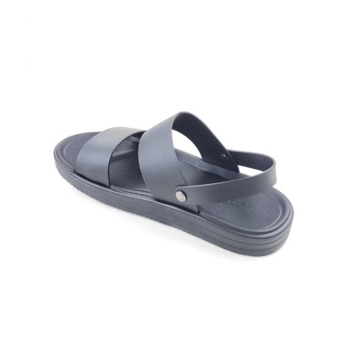 Luofu Sandal E6255-Brblack Original Jelly Karet Empuk Murah Pria Sendal Tali Cowok Import