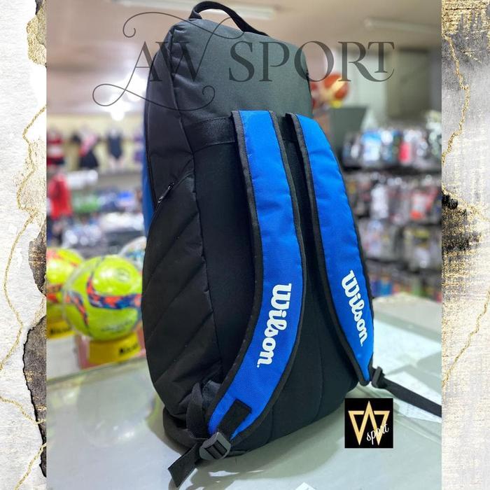 Tas Ransel Tenis Wilson Panjang/Tas tenis/tas raket tenis Wilson Biru Best Quality
