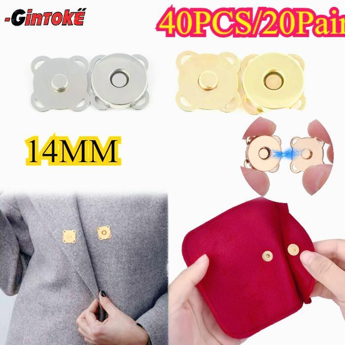 40PCS/20Pair Kancing Magnet Jahit /Tas Kancing Magnet /Kancing Baju Magnet/ Magnet Jahit Button