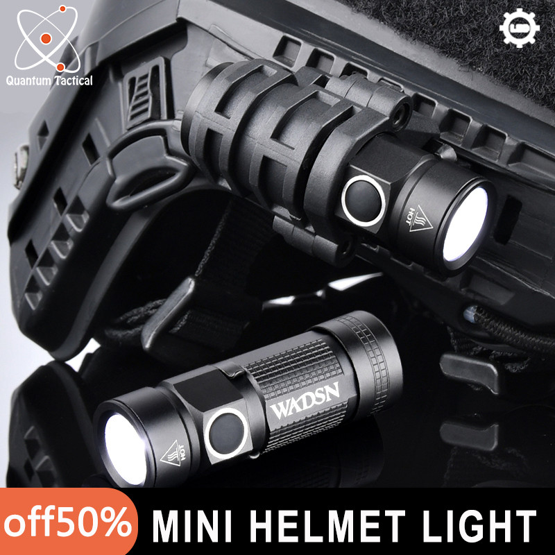 WADSN Tactical Helmet Strobe Light Hunting Scout Flashlight Helmet Scout Light With Hat Clamp Holder