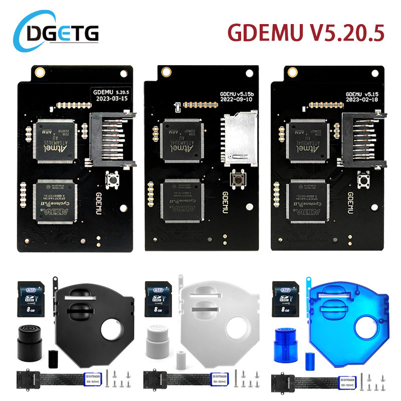 GDEMU 5 20 V5.20.5 Optical Drive Emulation Board and Remote Card Mount Kit for DC Console For SEGA D