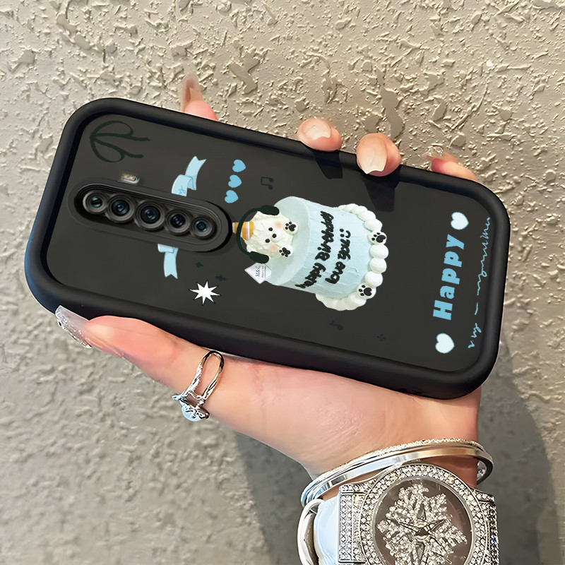 Casing Hp Untuk OPPO Reno 2F Reno 2Z Reno2 F Reno2 Z Case Casing Kue anjing pola Kasus HP Tangga Lan