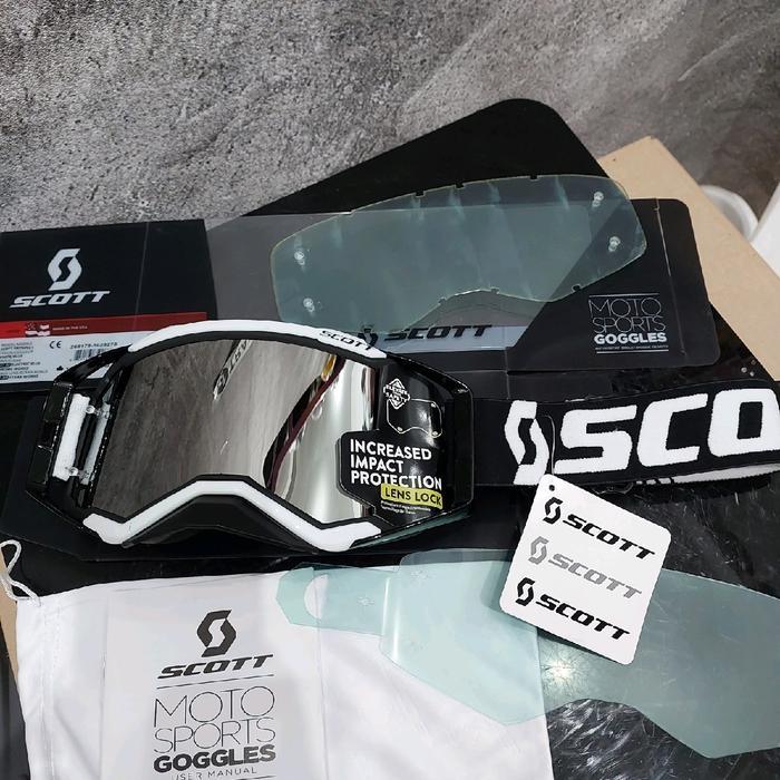 Best Seller Scott Dua Lensa Google Helm Cross Trail Original