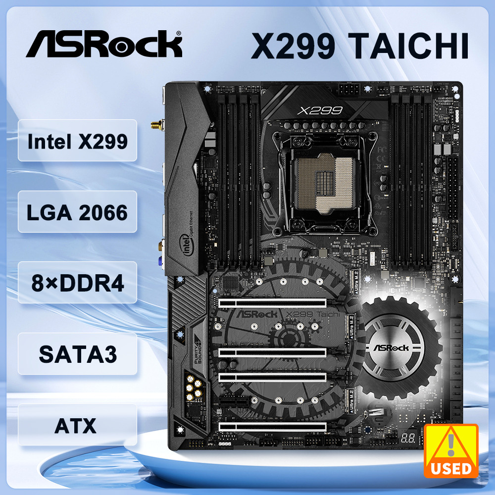 ASRock Motherboard X299 Taichi intel X299 LGA 2066 support 9800X 10900X 10940 7940X 9920X 7800X cpu
