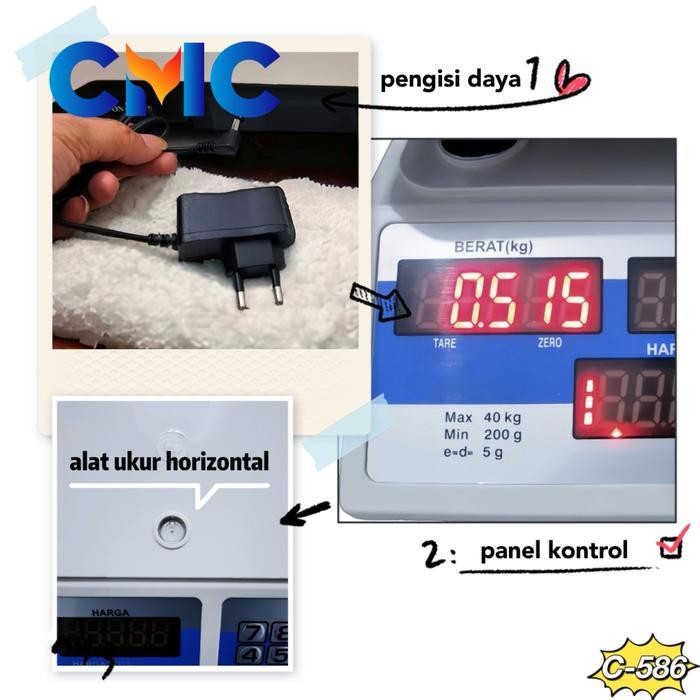 Promo Cmc[Cod]Timbangan Buah Digital 40Kg Digital Computing Scale 40Kg Double Display