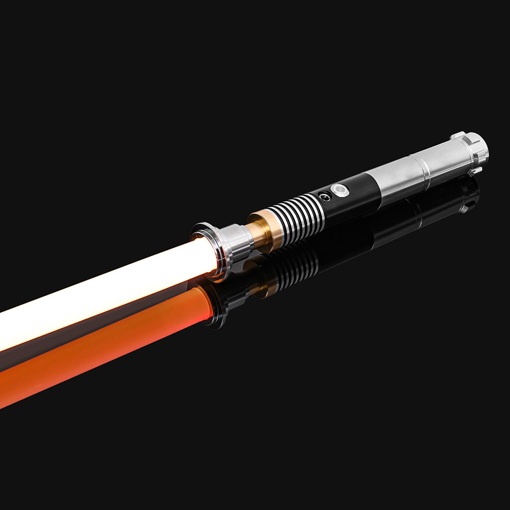 Luke RGB 16 Color Variable Metal Handle Lightsaber With Hitting Sound Effect FX Duel Lightsaber
