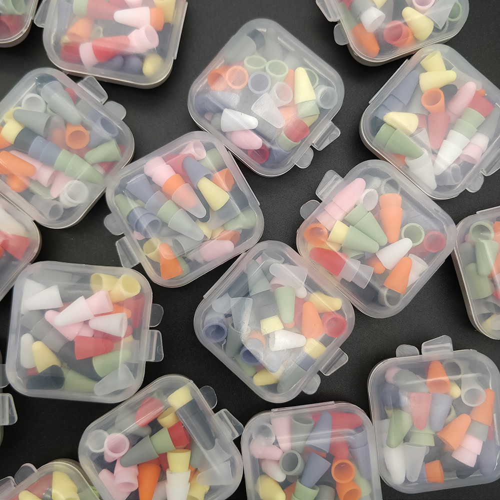 50Pcs/Set Tip Cover For Apple Pencil 2Nd 1St Generation Nib Case Candy Color Stylus Pen Point Sleeve