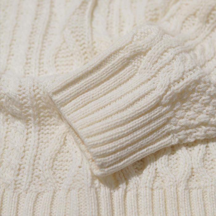Best Seller Highty Off White Cable-Knit Sweater Original