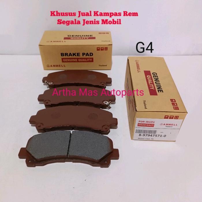 Kampas Rem Depan Isuzu Mux Brake Pad Isuzu Mux Cakram