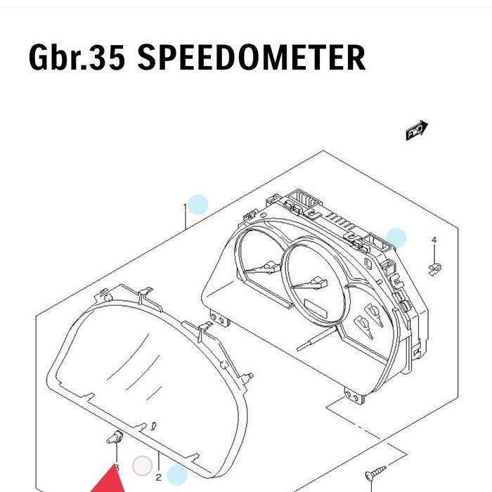 Pen Speedometer Escudo 1.6, Escudo 2.0, Grand Escudo Xl7 Asli Sgp Sparepart Suzuki