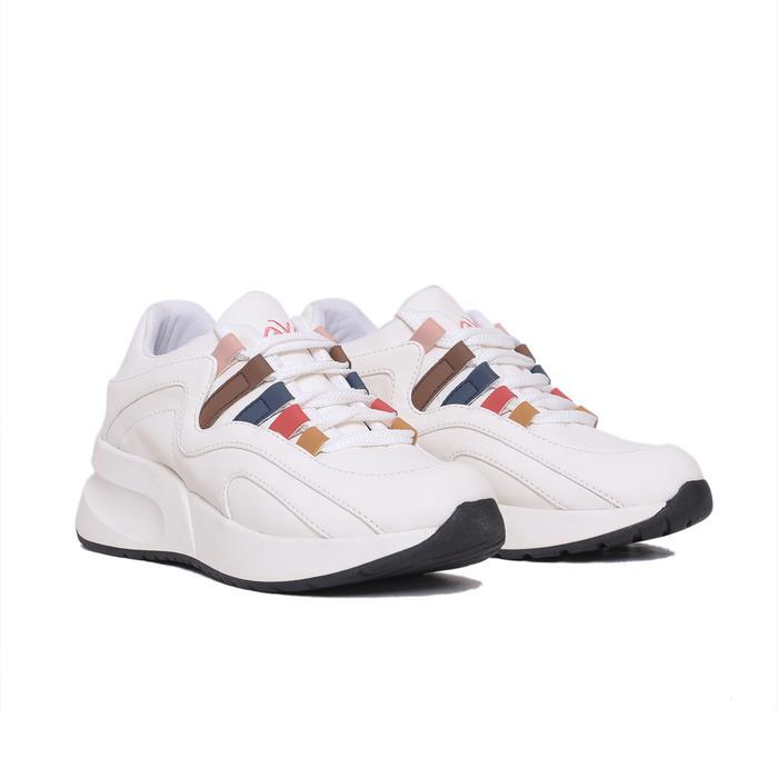 Nokha Sepatu Sneakers Onyx White Mixed Wanita