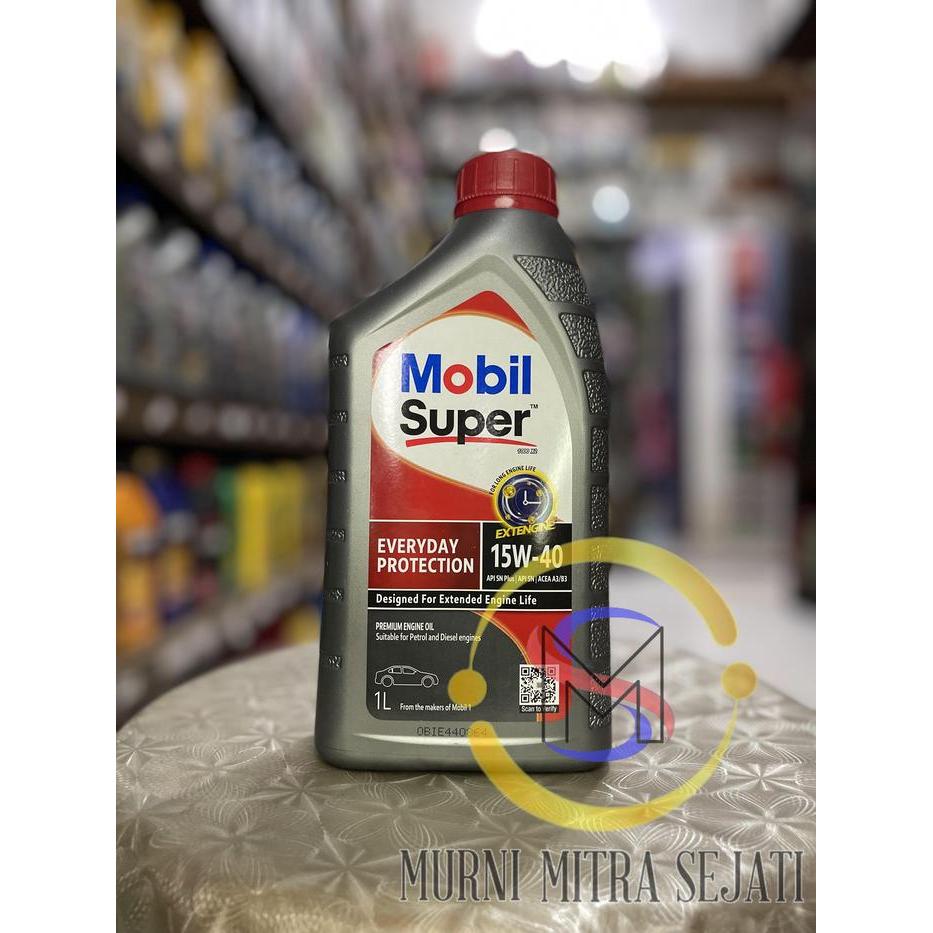 MOBIL SUPER 1000 EVERYDAY PROTECTION OIL OLI SAE 15W-40 15W40 1 L