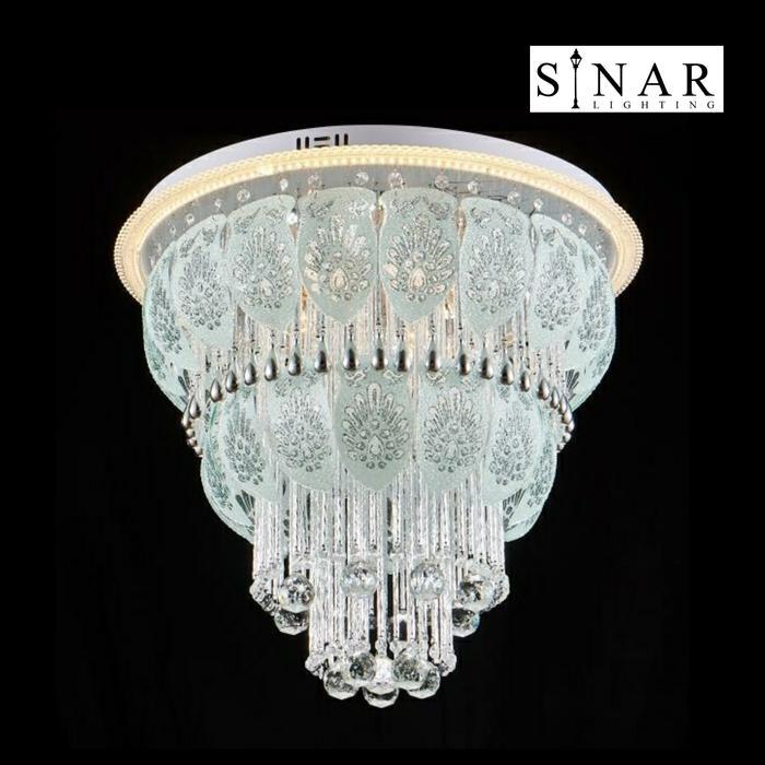 LAMPU PLAFON KRISTAL LED REMOTE 1017/60