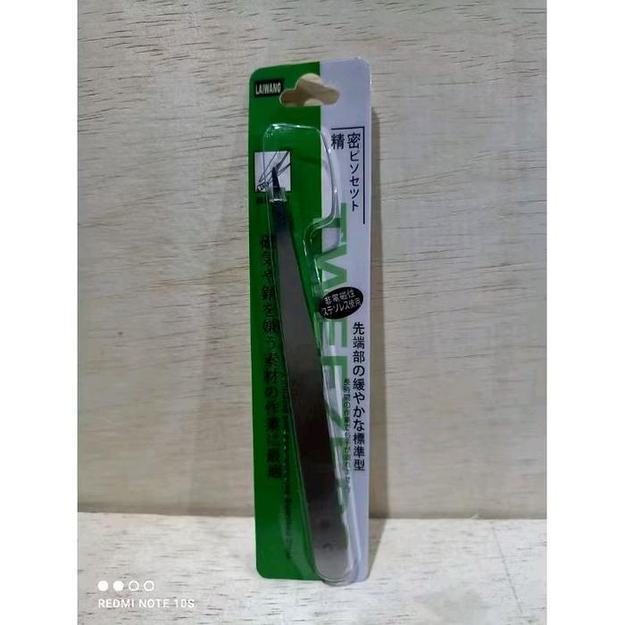 pinset stainless steel tebal bengkok/tekuk pinset lurus