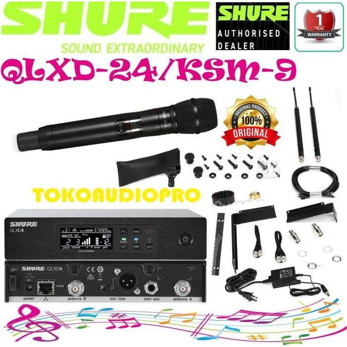 Shure Qlxd24/Ksm9 Handheld Wireless Microphone Ori Qlxd24-Ksm9 Co
