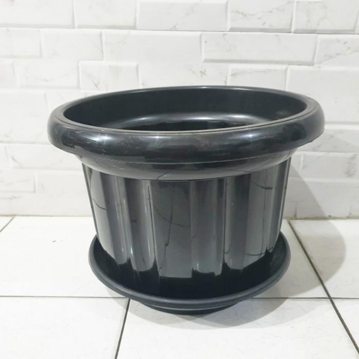 Top Pot Jumbo Tanaman Besar 60 cm Hitam BESAR Tanaman Hias Buah/Bunga 60CM Plastik Diameter 60cm