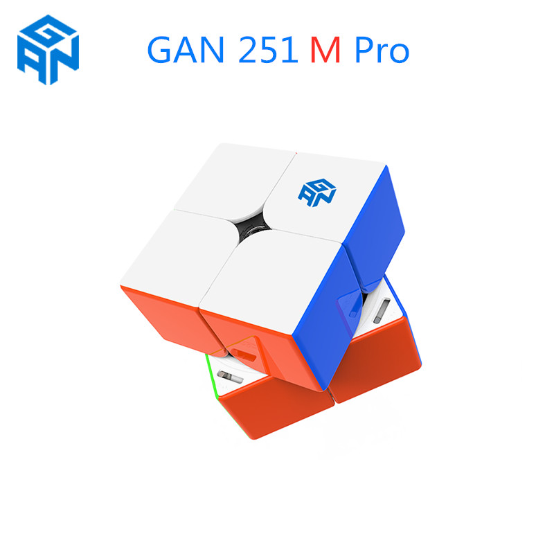 Gan 251 M Pro 2X2X2 Magnetic Cube 2X2 Speed Cube Professional Cube Puzzle Toys Cubo Gan Cube